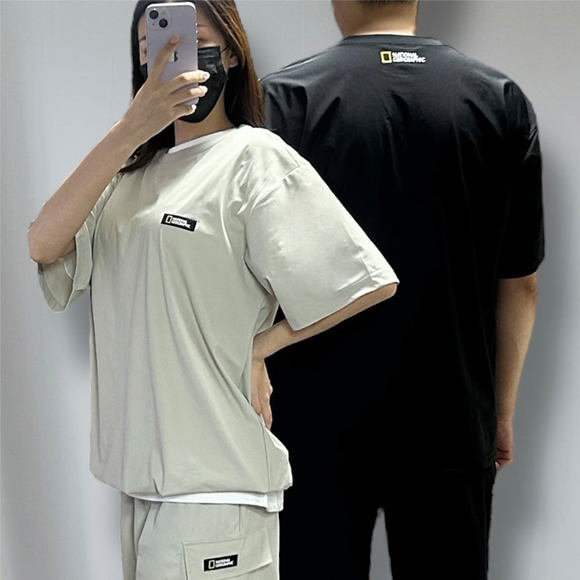 [초특가] 내셔널 카고 아이스 우븐 반팔티