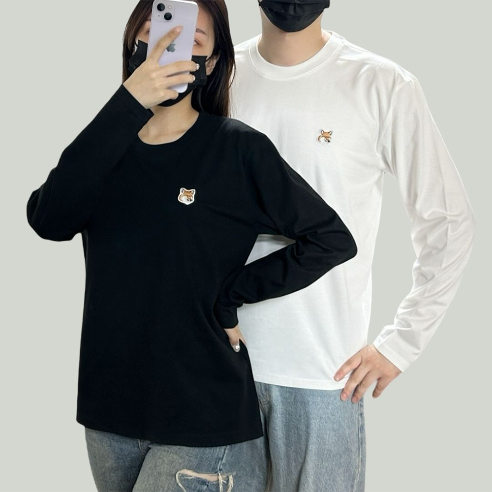 메종키츠네 폭스헤드 긴팔티