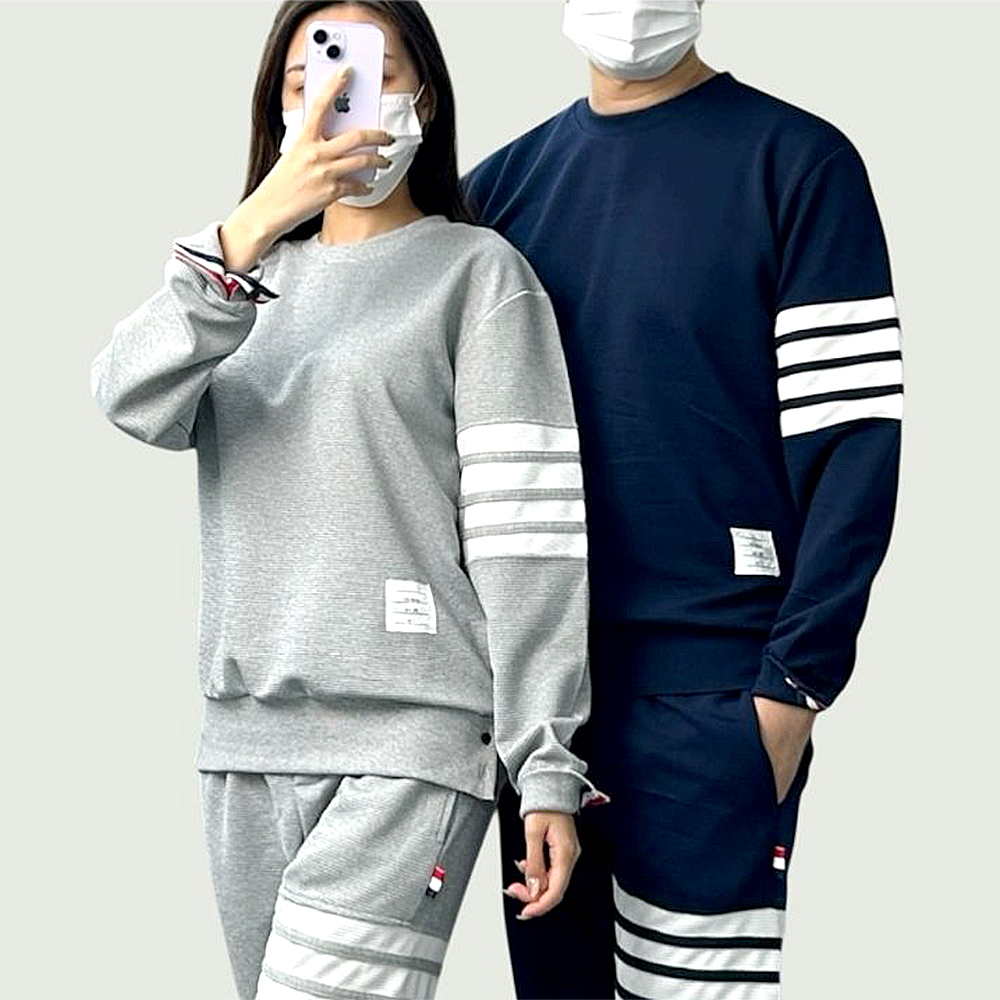 톰브라운 골지 맨투맨 
