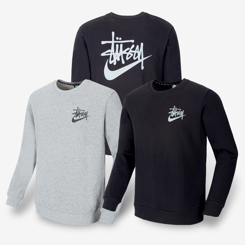 나이키 X 스투시 3단쭈리 맨투맨