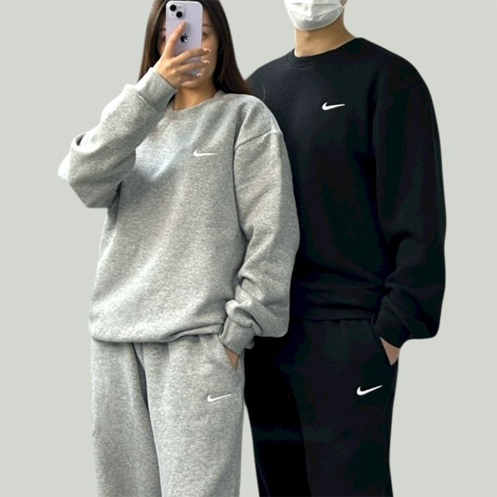 나이키 자수 로고 기모 맨투맨