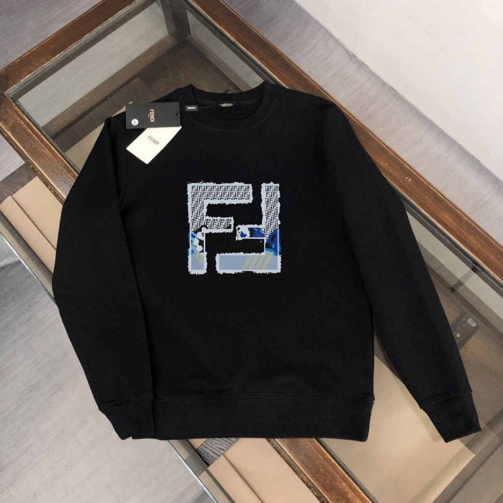 FD FF 헨드 페인팅 배색 사각 기모 맨투맨