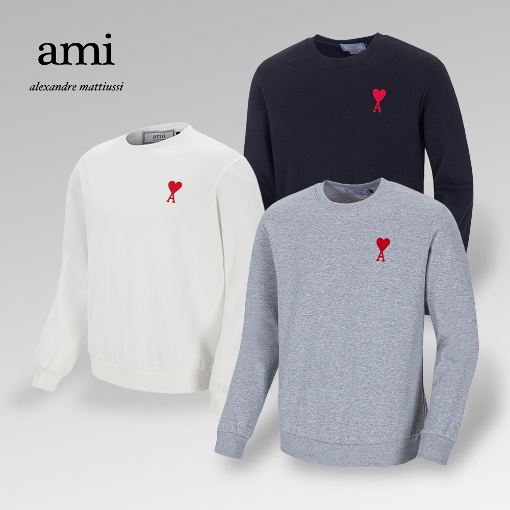 AM 특양면 스몰 하트 맨투맨