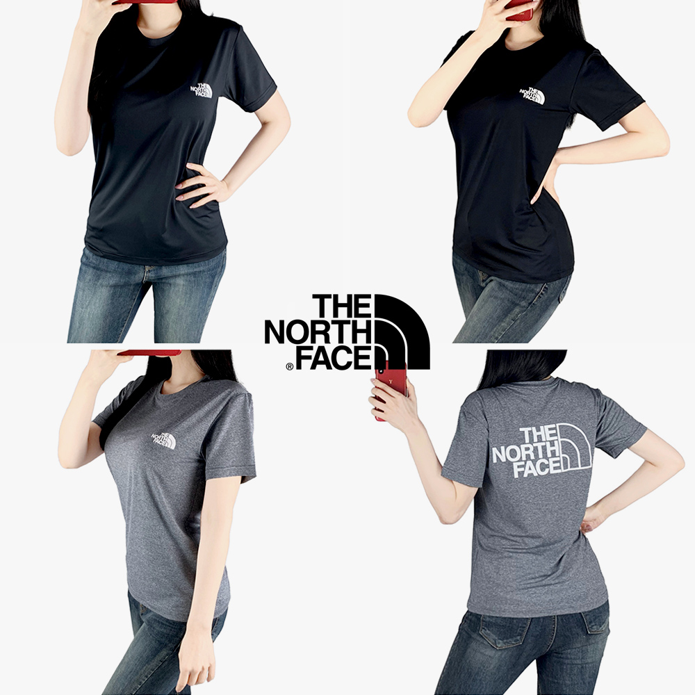 NF 등판 빅로고 실리콘 나염 기능성 스판 반팔티 / 남여