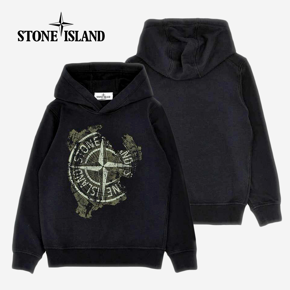 ST 목재로고 후드티