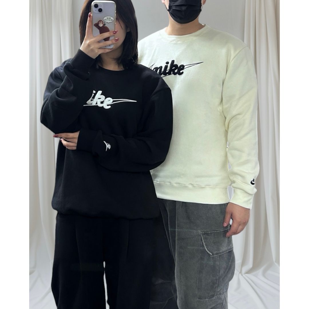 나이키 레터 맨투맨 (기모)e