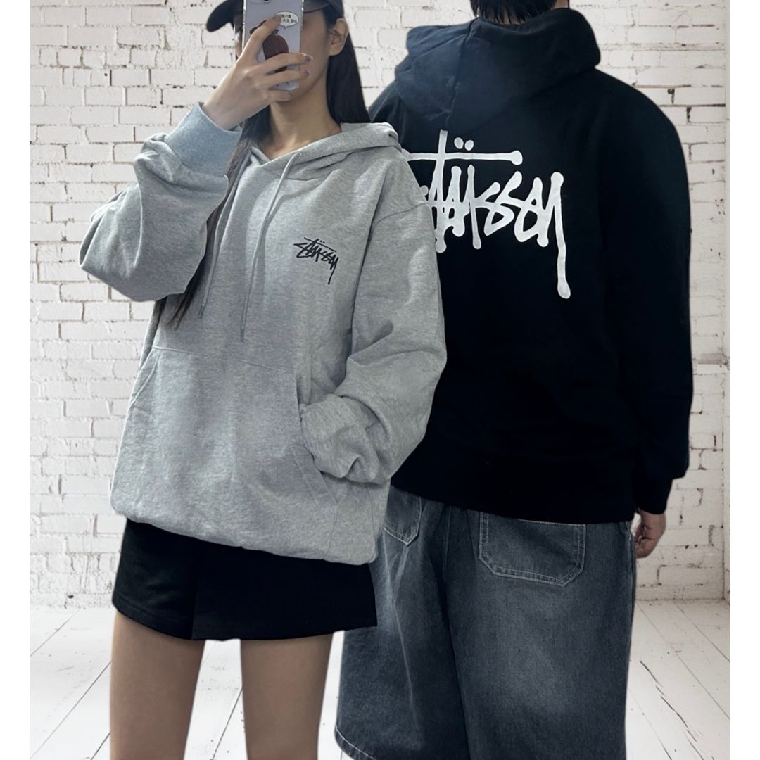 스투시 빅로고 후드 (기모)e