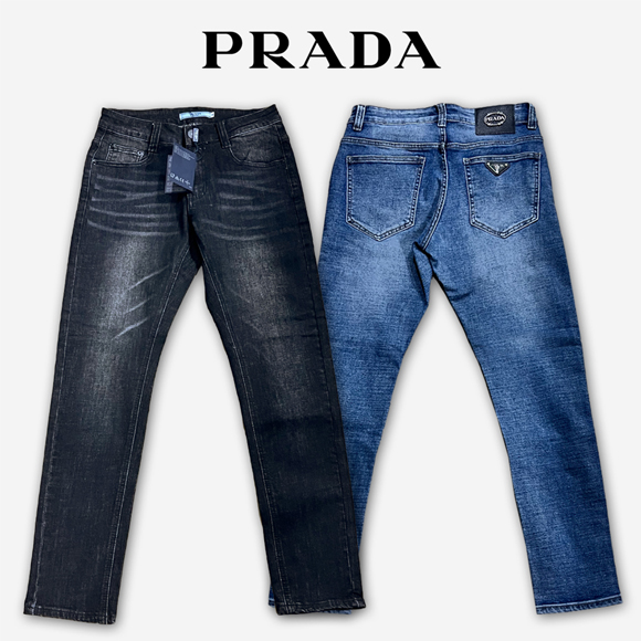 PDA 내추럴 워싱 레더스틸 패치 팬츠
