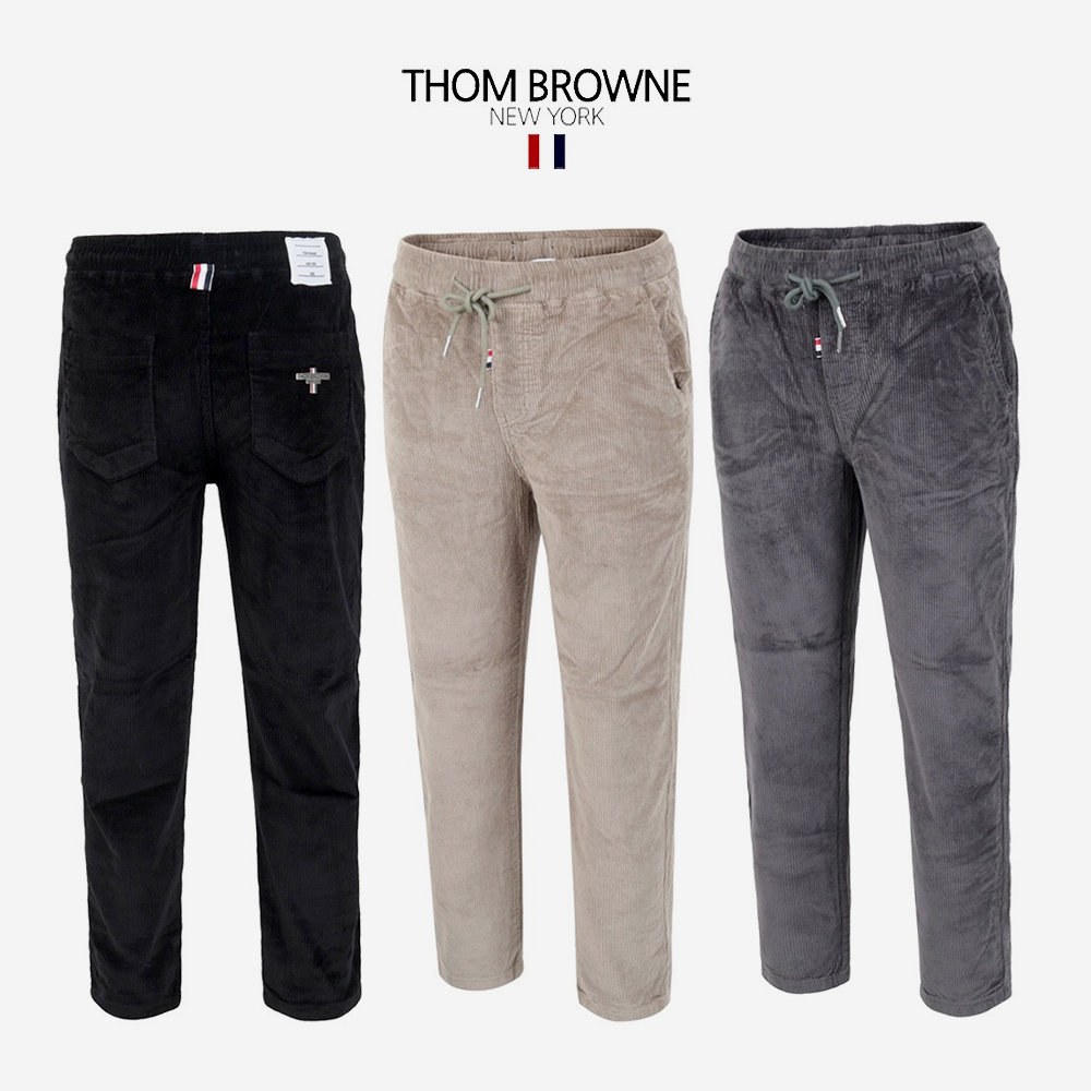 톰브라운 코듀로이 슬림 일자 팬츠