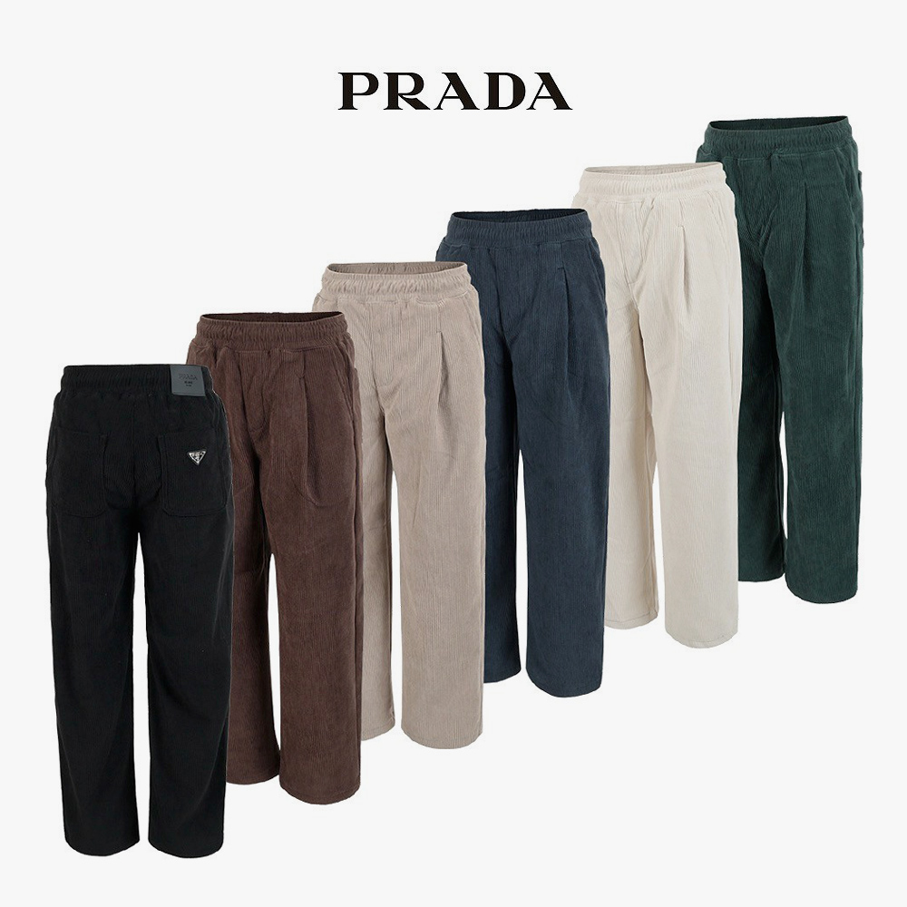 PRD 융본딩 코듀로이 와이드 핀턱 팬츠