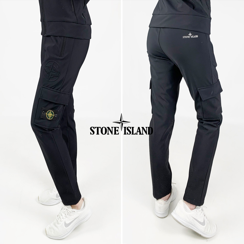 스톤 엠보 벤츄리 기모 와펜 포켓 팬츠 / 남여