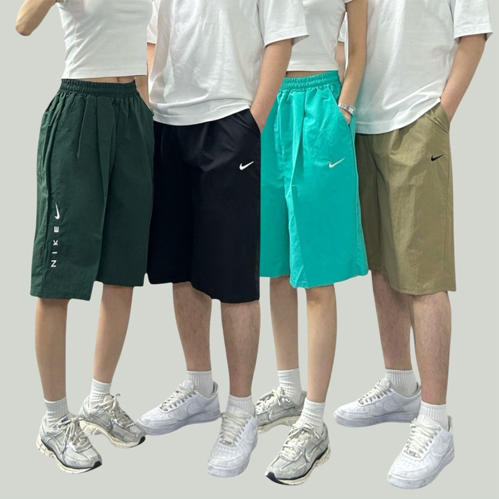 나이키 턱주름 와이드 반바지